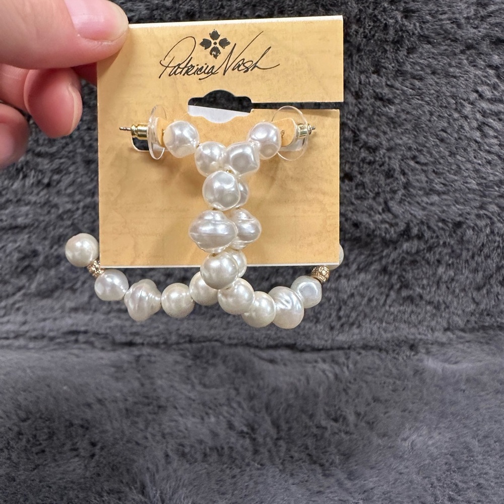 Patricia Nash Imitation Pearl Earrings